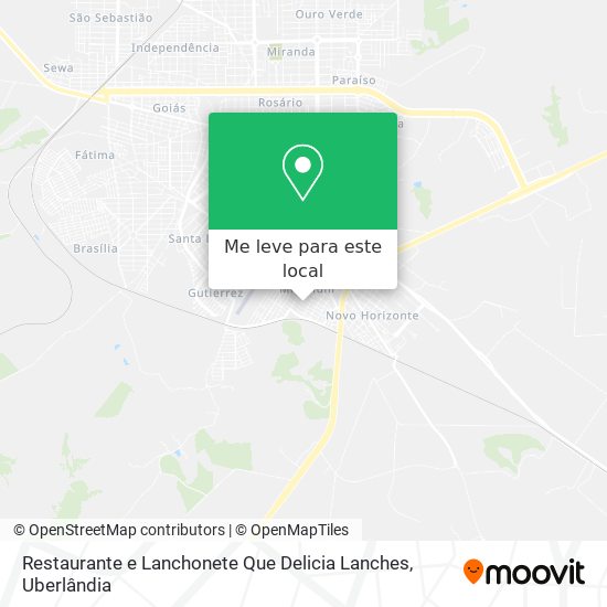 Restaurante e Lanchonete Que Delicia Lanches mapa