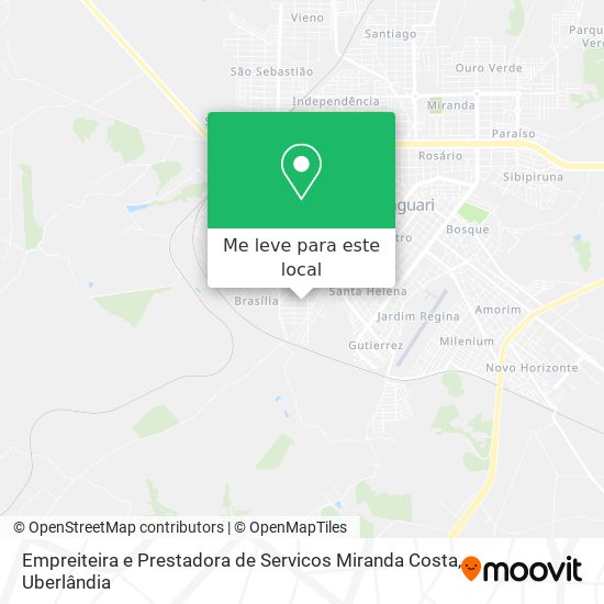 Empreiteira e Prestadora de Servicos Miranda Costa mapa