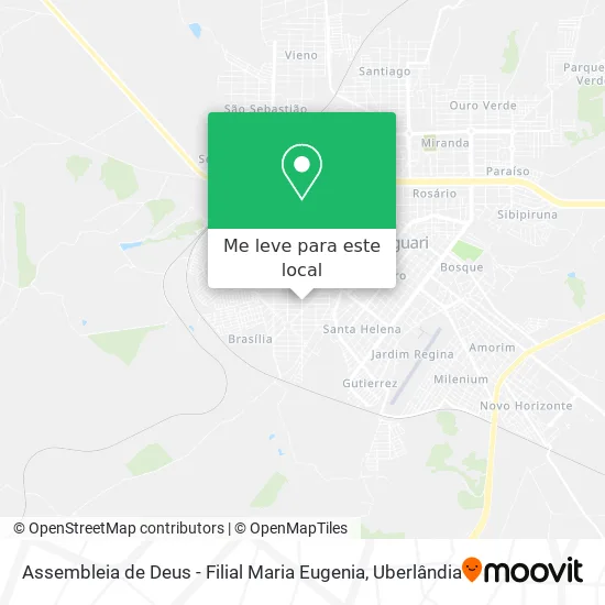 Assembleia de Deus - Filial Maria Eugenia mapa