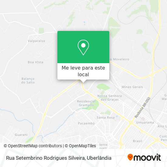 Rua Setembrino Rodrigues Silveira mapa