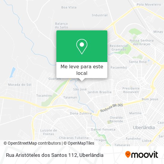 Rua Aristóteles dos Santos 112 mapa