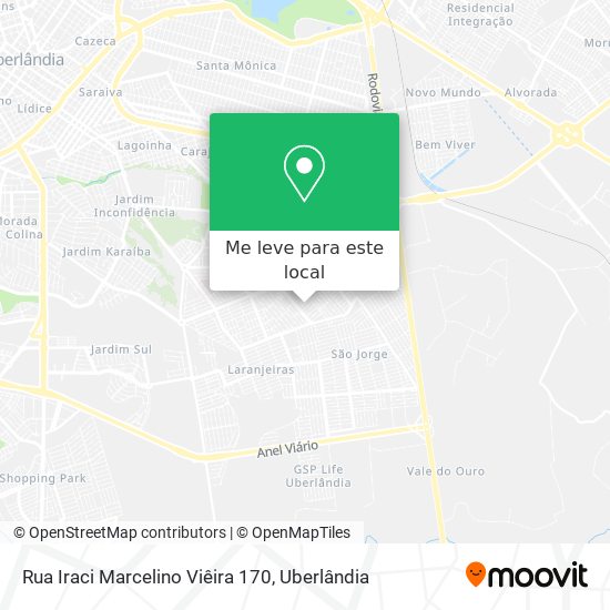 Rua Iraci Marcelino Viêira 170 mapa