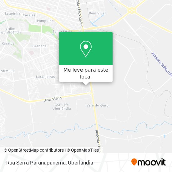 Rua Serra Paranapanema mapa