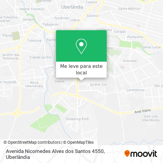 Avenida Nicomedes Alves dos Santos 4550 mapa