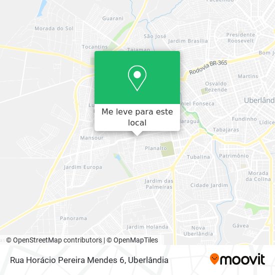 Rua Horácio Pereira Mendes 6 mapa