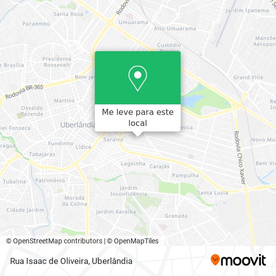 Rua Isaac de Oliveira mapa