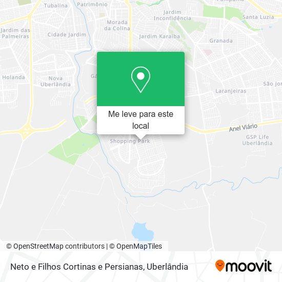 Neto e Filhos Cortinas e Persianas mapa