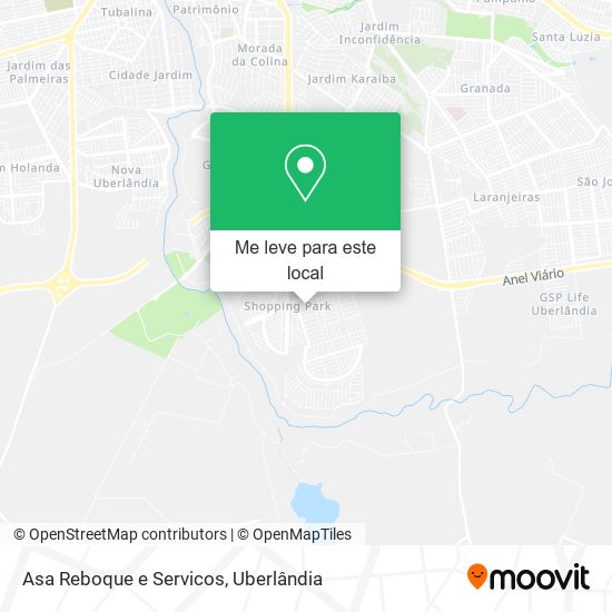 Asa Reboque e Servicos mapa