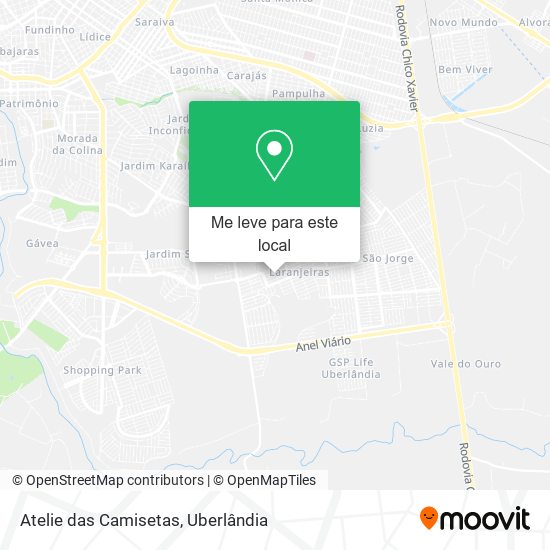 Atelie das Camisetas mapa