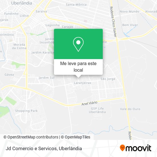 Jd Comercio e Servicos mapa