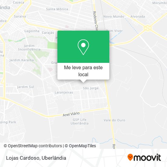 Lojas Cardoso mapa