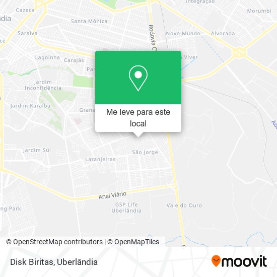 Disk Biritas mapa