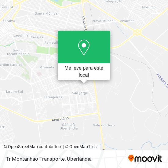 Tr Montanhao Transporte mapa