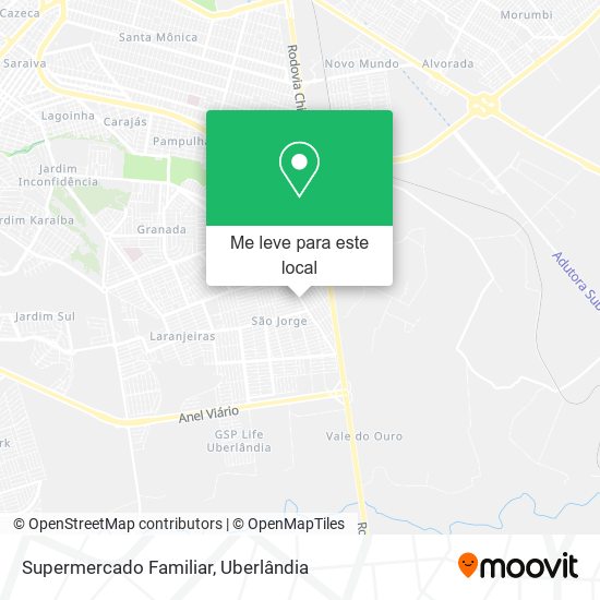 Supermercado Familiar mapa