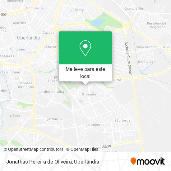 Jonathas Pereira de Oliveira mapa