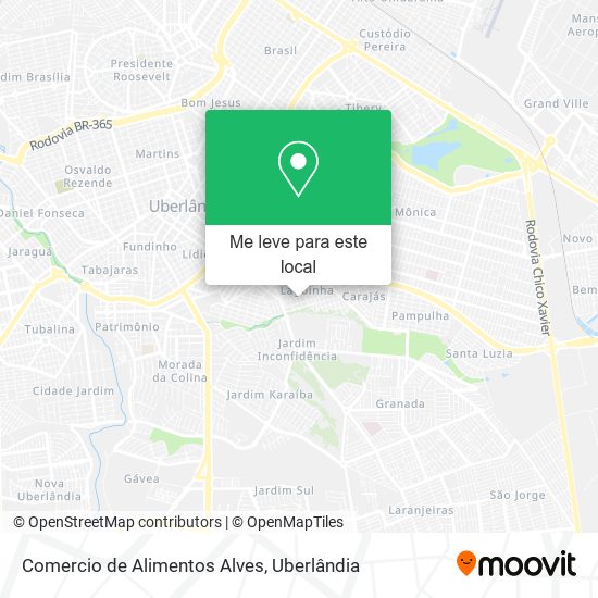 Comercio de Alimentos Alves mapa