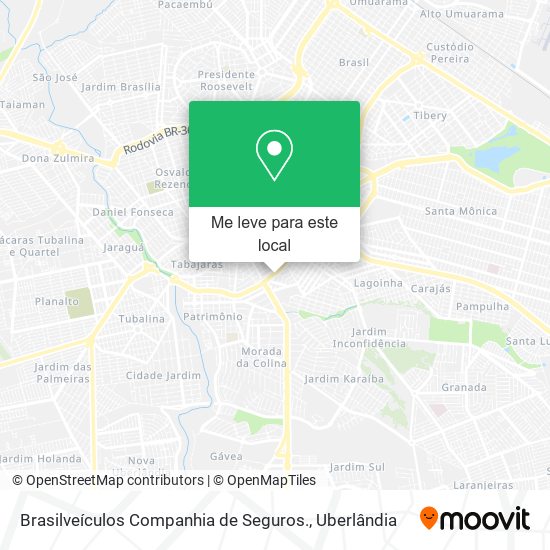 Brasilveículos Companhia de Seguros. mapa