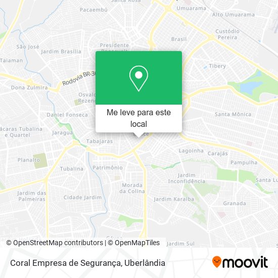 Coral Empresa de Segurança mapa