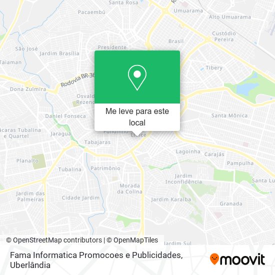 Fama Informatica Promocoes e Publicidades mapa