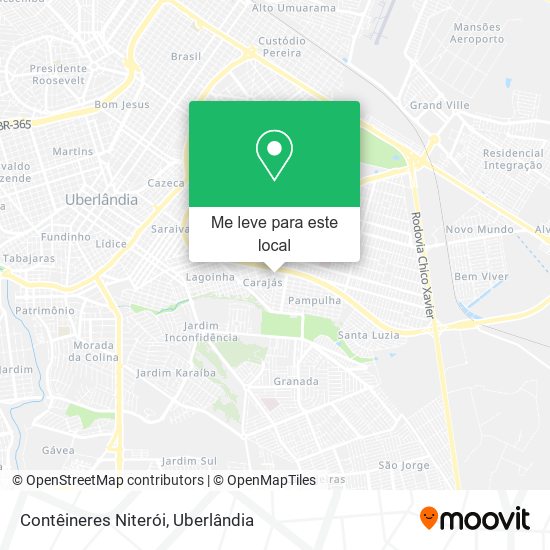 Contêineres Niterói mapa