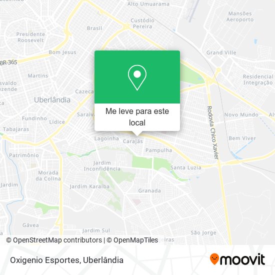 Oxigenio Esportes mapa