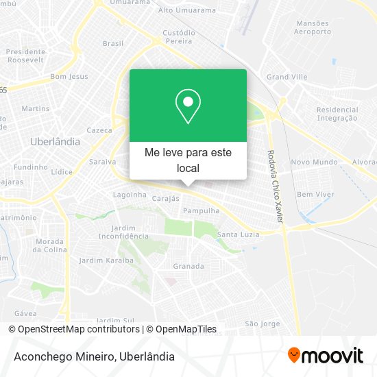 Aconchego Mineiro mapa