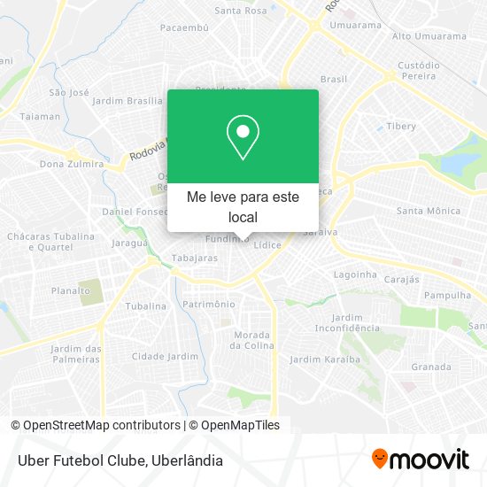 Uber Futebol Clube mapa