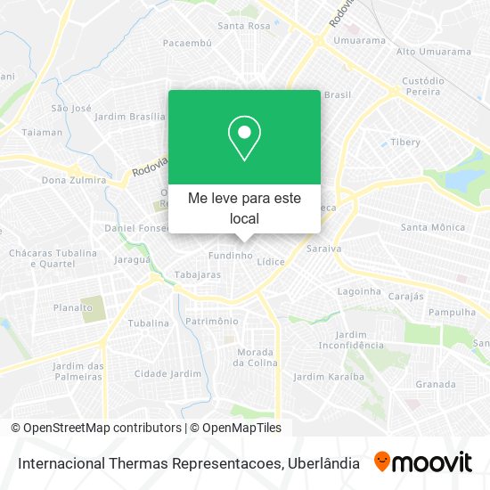 Internacional Thermas Representacoes mapa