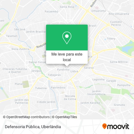 Defensoria Pública mapa