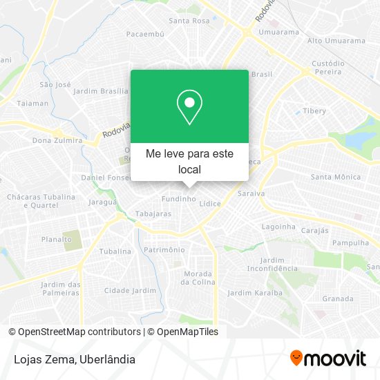 Lojas Zema mapa