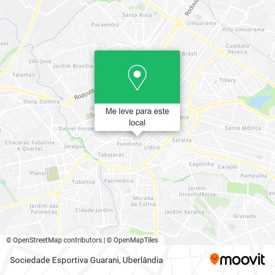 Sociedade Esportiva Guarani mapa