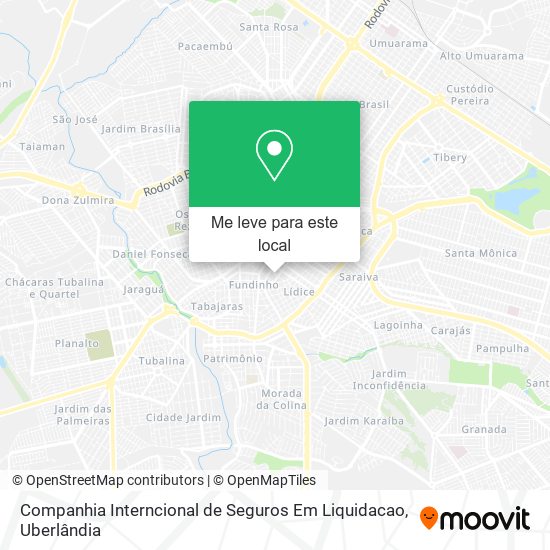 Companhia Interncional de Seguros Em Liquidacao mapa