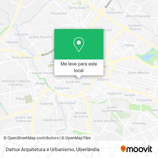 Dattux Arquitetura e Urbanismo mapa