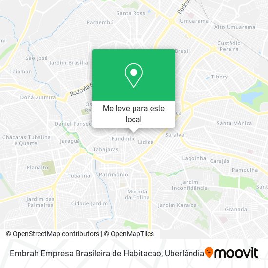 Embrah Empresa Brasileira de Habitacao mapa