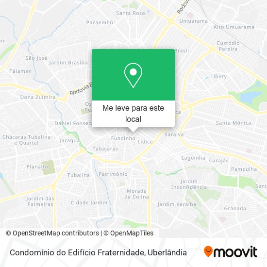 Condomínio do Edifício Fraternidade mapa