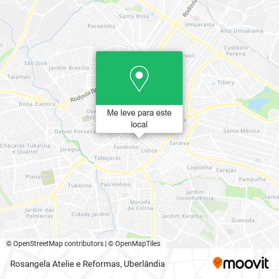 Rosangela Atelie e Reformas mapa