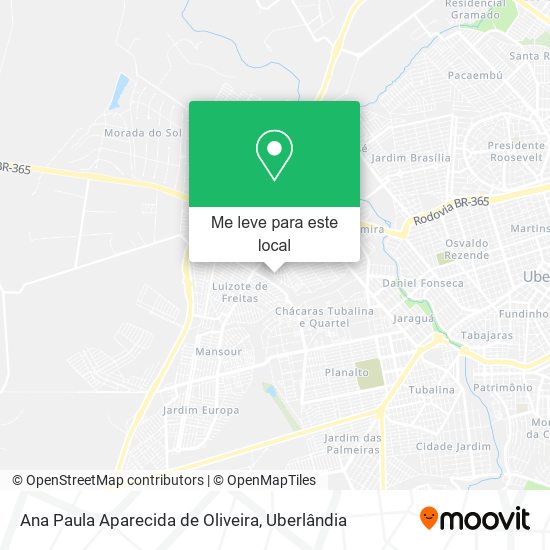 Ana Paula Aparecida de Oliveira mapa