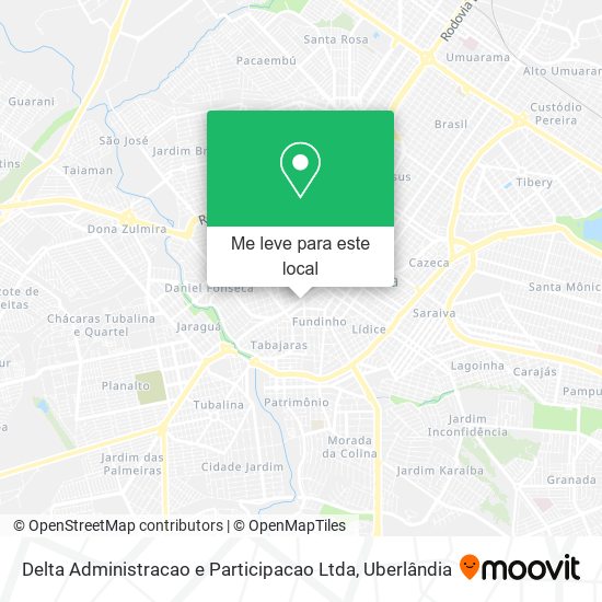 Delta Administracao e Participacao Ltda mapa