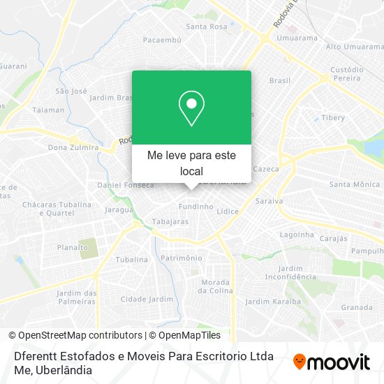 Dferentt Estofados e Moveis Para Escritorio Ltda Me mapa