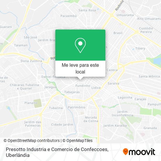 Presotto Industria e Comercio de Confeccoes mapa