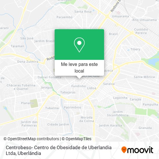 Centrobeso- Centro de Obesidade de Uberlandia Ltda mapa