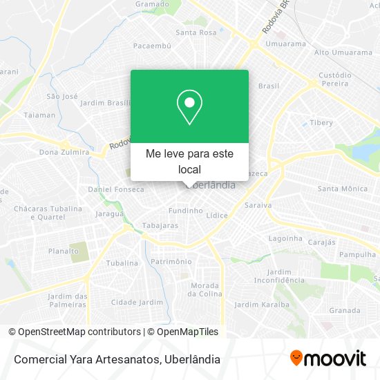 Comercial Yara Artesanatos mapa