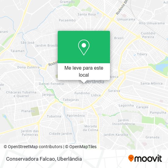 Conservadora Falcao mapa