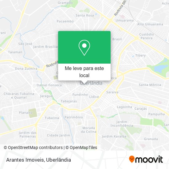 Arantes Imoveis mapa