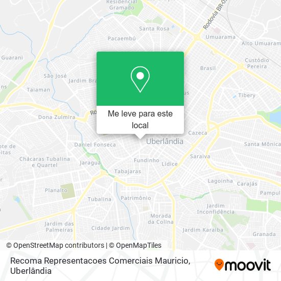 Recoma Representacoes Comerciais Mauricio mapa