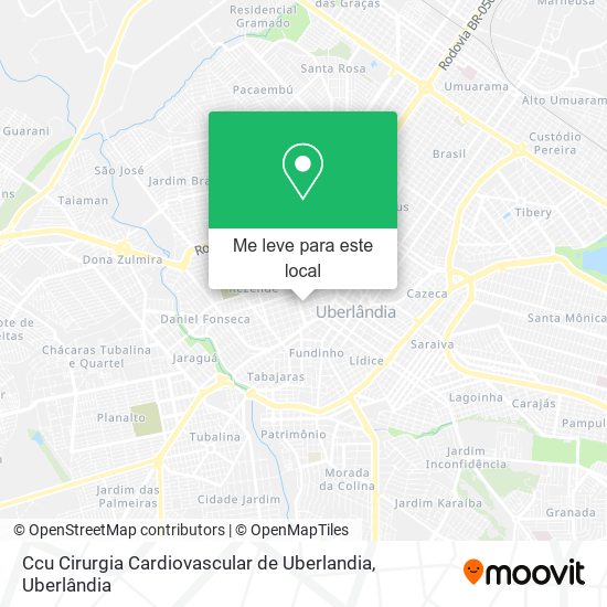 Ccu Cirurgia Cardiovascular de Uberlandia mapa