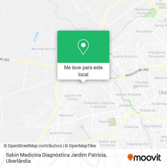 Sabin Medicina Diagnóstica Jardim Patricia mapa