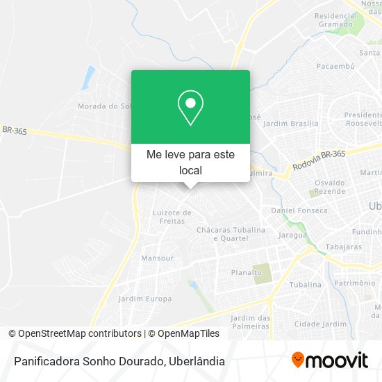 Panificadora Sonho Dourado mapa