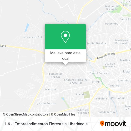 L & J Empreendimentos Florestais mapa