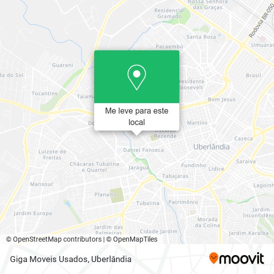 Giga Moveis Usados mapa